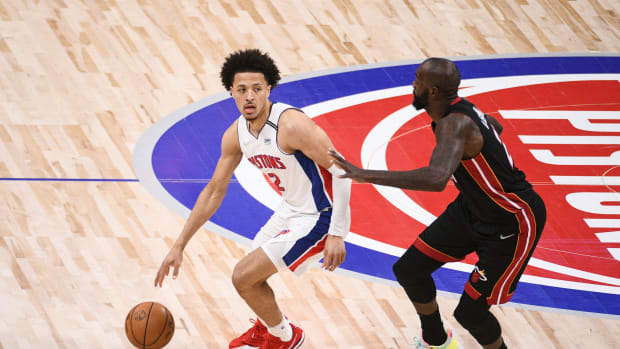 Cade Cunningham is questionable to face the Miami Heat on Friday.