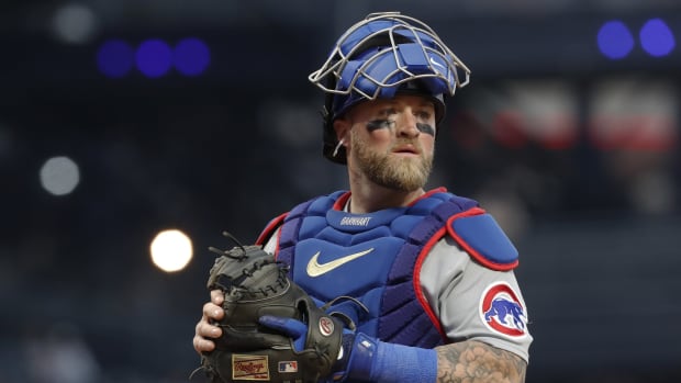 Tucker Barnhart with the Cubs on June 20th, 2023