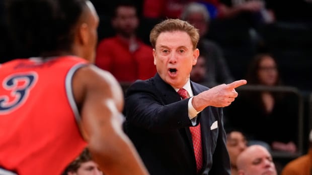 Mar 14, 2024; New York City, NY, USA; St. John’s Red Storm head coach Rick Pitino reacts against the Seton Hall Pirates during the first half at Madison Square Garden.