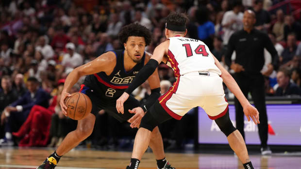 Cade Cunningham is on the Pistons' injury report against the Miami Heat.