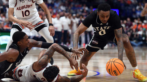 NCAA Basketball: SEC Conference Tournament Semifinal-Mississippi State vs Auburn