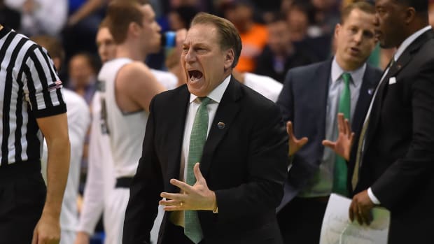 Izzo during No. 2 Michigan State’s 90-81 loss to No. 15 Middle Tennessee on March 18, 2016.