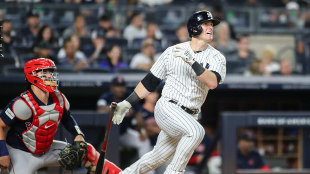 New York Yankees outfielder Billy McKinney is dealing with a back injury.
