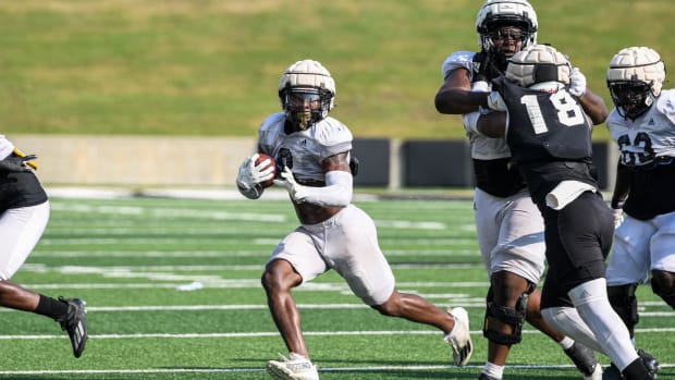 Alabama State running back Ja’Won Howell during an inter squad scrimmage in Montgomery
