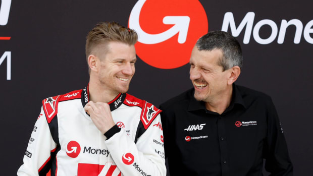 Nico Hulkenberg And Guenther Steiner - Haas