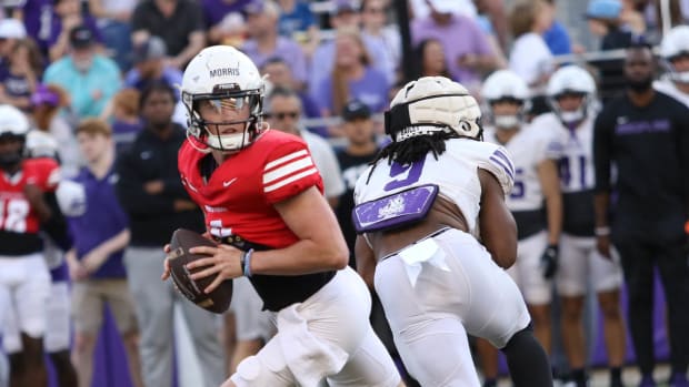 Chandler Morris, shown in the spring game, will start at quarterback for TCU this season.