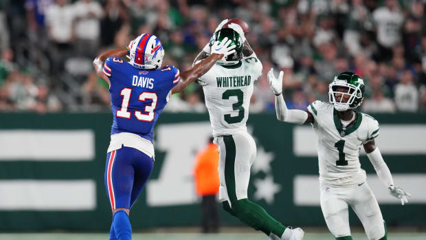 Jets' safety Jordan Whitehead makes his third INT of the game vs. the Bills
