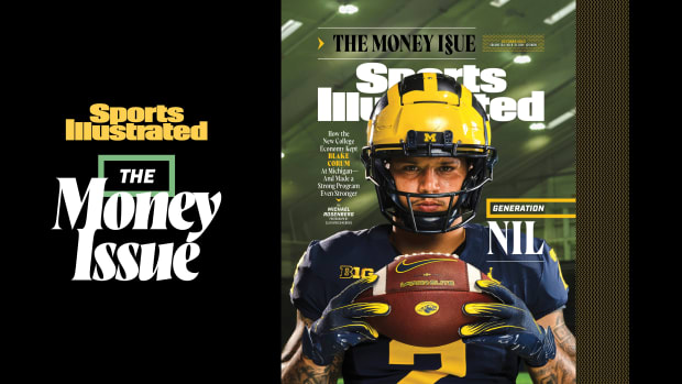 Blake Corum poses for Sports Illustrated’s “Money Issue”