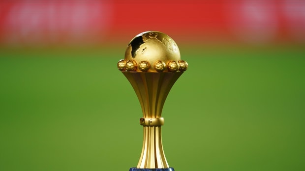The Africa Cup of Nations trophy pictured ahead of the 2019 final