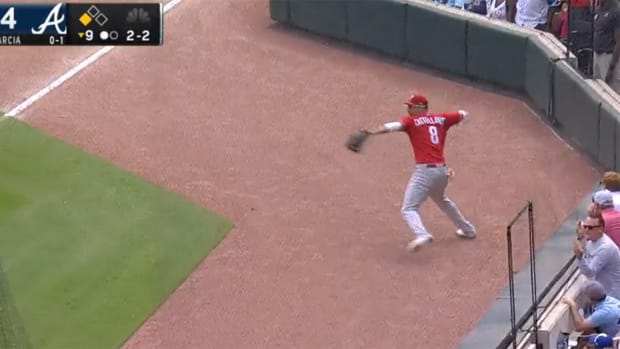 Phillies star Nick Castellanos made a game-saving play on defense vs. the Braves