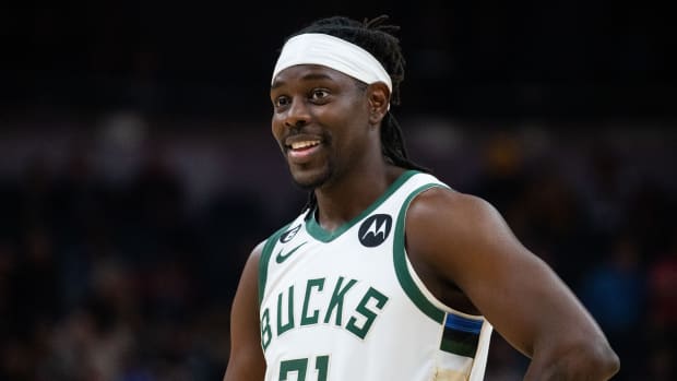 Point guard Jrue Holiday is heading to Boston after a trade from Portland.