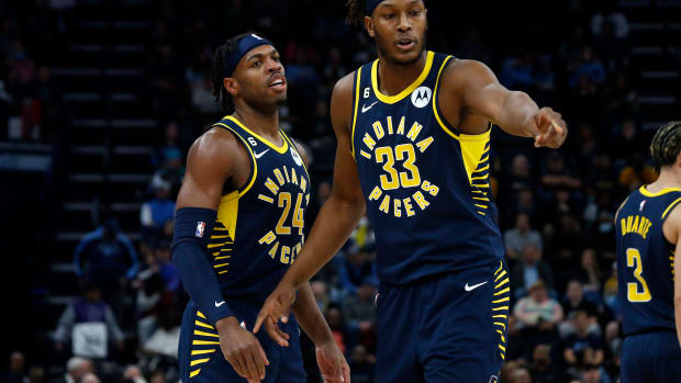 Myles Turner Buddy Hield Indiana Pacers