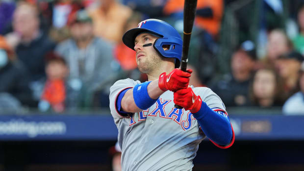 Texas Rangers catcher Mitch Garver drove in five runs Sunday, including four on a third-inning grand slam Sunday against the Baltimore Orioles. The Rangers won Game 2 of the ALDS at Oriole Park at Camden Yards to take a 2-0 lead in the best-of-5 series.