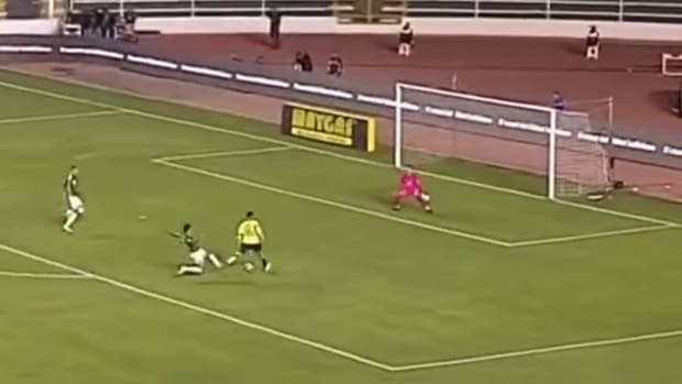 Kendry Paez pictured scoring his first goal for Ecuador in October 2023 during a 2-1 win over Bolivia