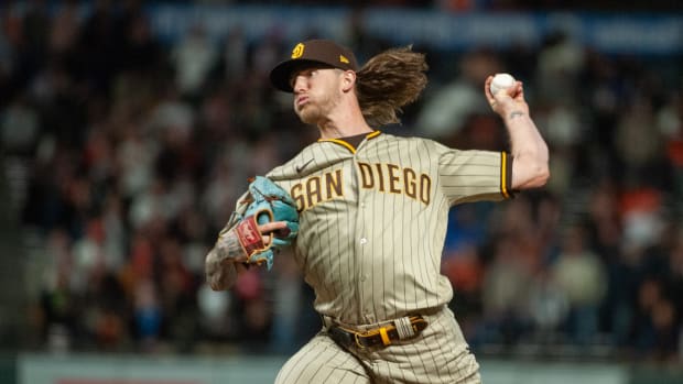 Sep 26, 2023; San Francisco, California, USA; San Diego Padres relief pitcher Josh Hader (71) throws a pitch during the ninth inning against the San Francisco Giants at Oracle Park. Mandatory Credit: Ed Szczepanski-USA TODAY Sports