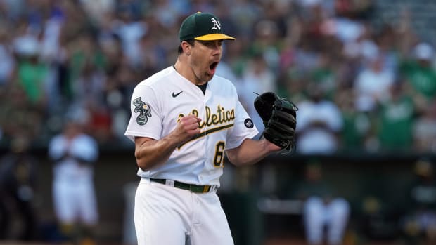 Former Athletics reliever Trevor May