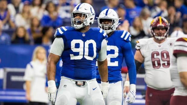 Indianapolis Colts DT Grover Stewart was suspended for six games.