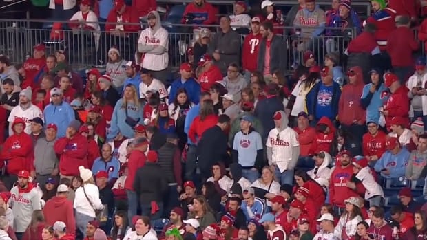 Lots of Phillies fans left Game 6 of the NLCS before the ninth inning. The Arizona Diamondbacks won the game, 5-1, to force a Game 7.