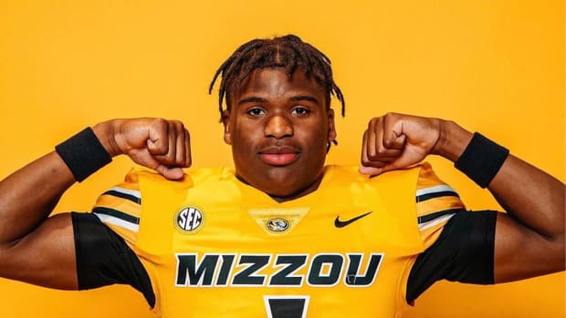 Recruit Ryan Wingo during his official visit to Missouri on June 23