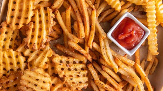 A wide array of french fry varieties.