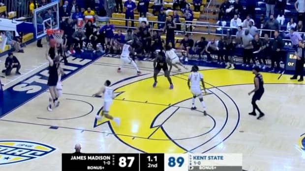 James Madison scored five points in 3.8 seconds to force overtime vs. Kent state