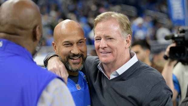 NFL commissioner Roger Goodell and actor Keegan-Michael Key