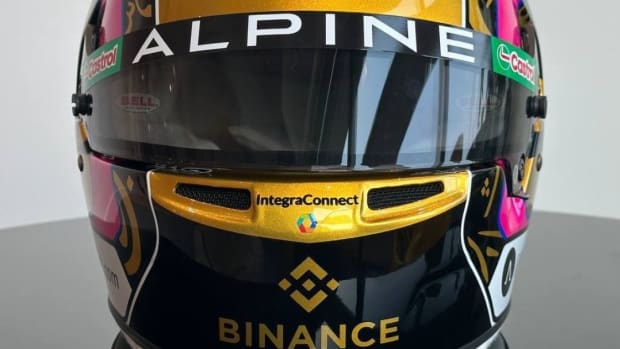 Pierre Gasly Abu Dhabi GP Helmet - Binance