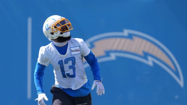 Sep 27, 2023; Los Angeles, CA, USA; Los Angeles Chargers receiver Keenan Allen (13) during practice at the Hoag Performance Center. Mandatory Credit: Kirby Lee-USA TODAY Sports  