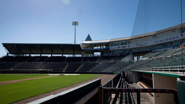 Minnesota Twins players and staff report for the first day of spring training, Sunday, March 13, 2022, at Hammond Stadium in Fort Myers, Fla. Minnesota Twins spring training, March 13, 2022