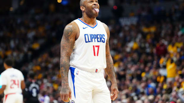 Tucker during the Clippers' 111-102 win over the Nuggets on Nov. 14, 2023.