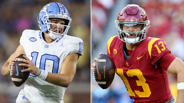 North Carolina quarterback Drake Maye and USC quarterback Caleb Williams will likely be the top two picks in the 2024 NFL draft.