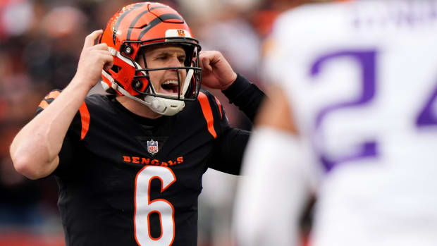 Jake Browning led the Bengals to a third consecutive win, beating Minnesota in overtime.