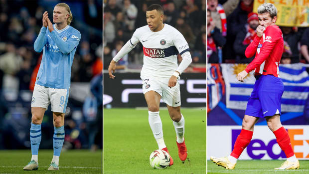 Erling Haaland, Kylian Mbappé and Antoine Griezmann in the Champions League.