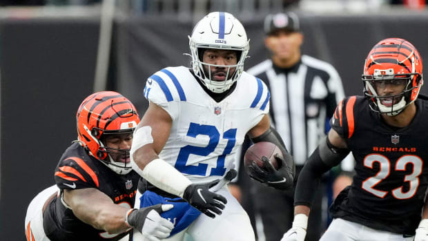 Indianapolis Colts Running Back Zack Moss vs. Cincinnati Bengals