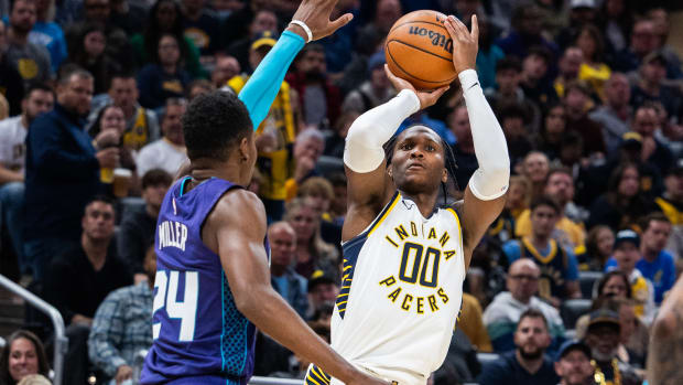 Indiana Pacers guard Bennedict Mathurin Charlotte Hornets