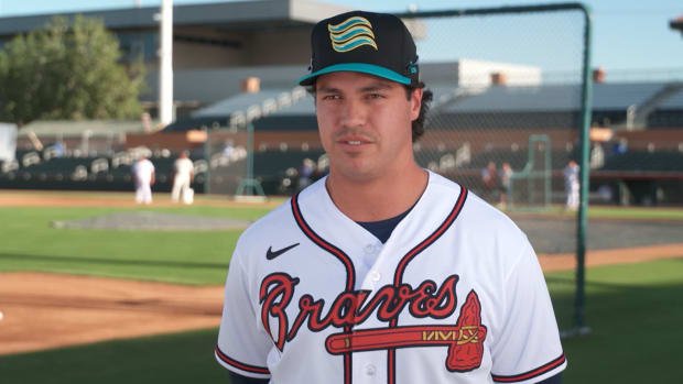 David McCabe, infield prospect for the Atlanta Braves, at the Arizona Fall League