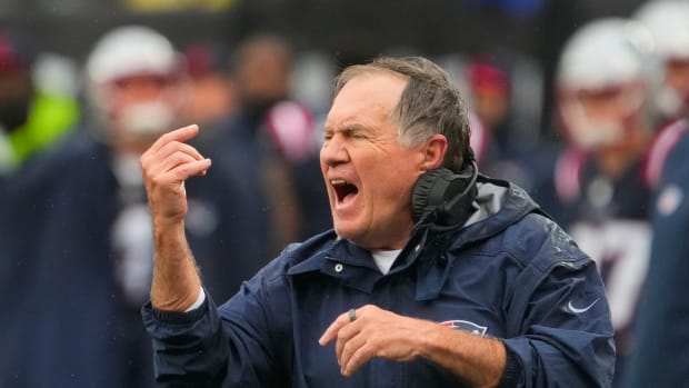 New England Patriots head coach Bill Belichick at MetLife Stadium.