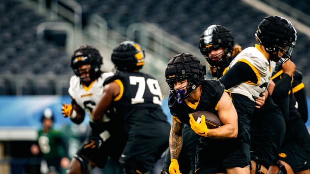Mizzou football holds first bowl-week practice for the Cotton Bowl.