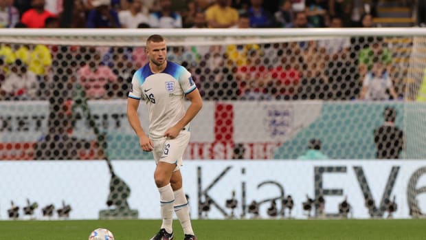 Eric Dier pictured playing for England against Senegal at the 2022 FIFA World Cup in Qatar