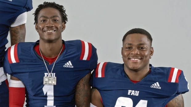 LaJohntay and Jaylen Wester at FAU Media day