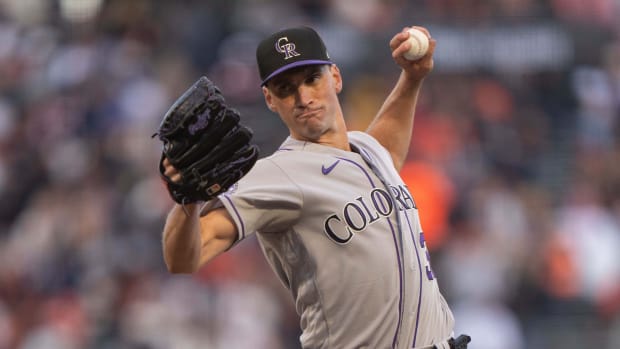 Sep 10, 2023; San Francisco, California, USA; Colorado Rockies relief pitcher Brent Suter (39) pitches during the sixth inning against the San Francisco Giants at Oracle Park. Mandatory Credit: Stan Szeto-USA TODAY Sports 