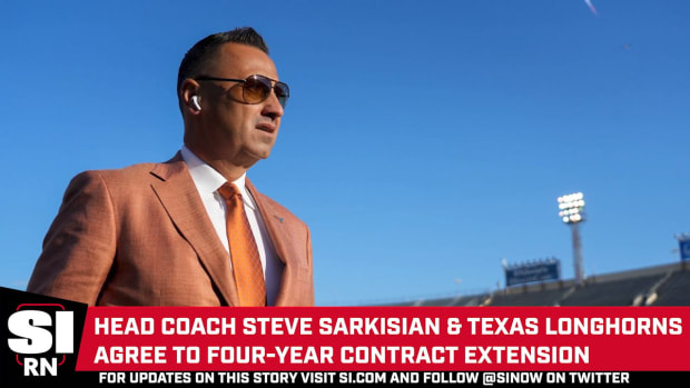WATCH! Texas Coach Steve Sarkisian