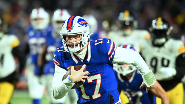 Josh Allen's 52-yard touchdown run sparked the Buffalo Bills to a win over the Pittsburgh Steelers in an AFC wild-card game Monday.