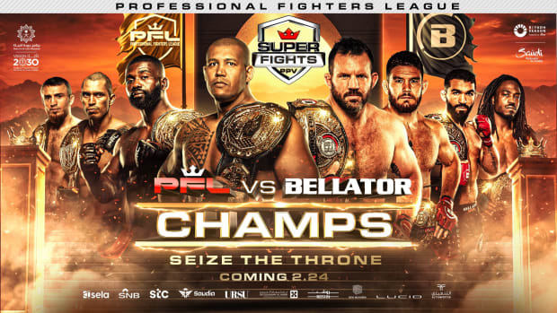 Official poster for the PFL vs. Bellator: Champs event.