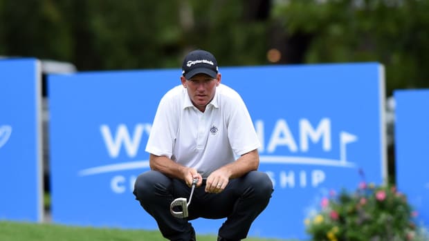 Jim Hermann is the defending champion at the Wyndham.