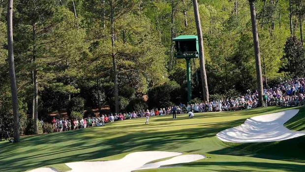 The 10th hole is pictured at the 2022 Masters.