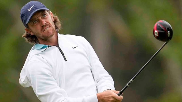 Tommy Fleetwood is pictured at the 2023 U.S. Open.
