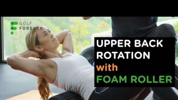 Simple golf exercise: Upper-Back Rotation with Foam Roller
