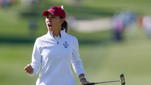 Danielle Kang plays the 2021 Solheim Cup.