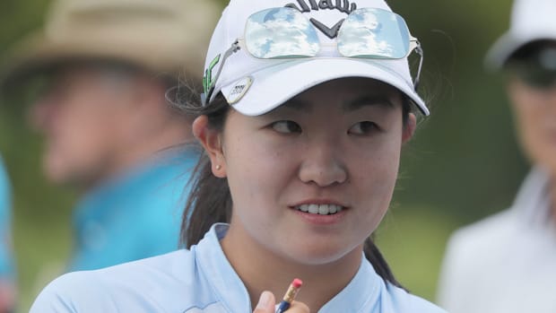 Rose Zhang plays the 2021 U.S. Women's Amateur.